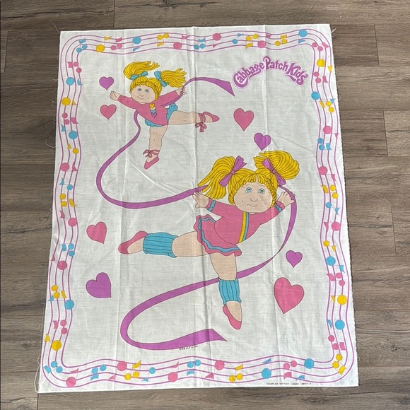 Vintage 1984 Cabbage Patch Kids Ballerina Fabric - Picture 1 of 5